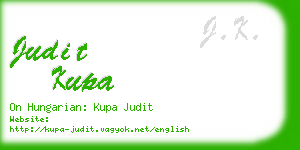 judit kupa business card